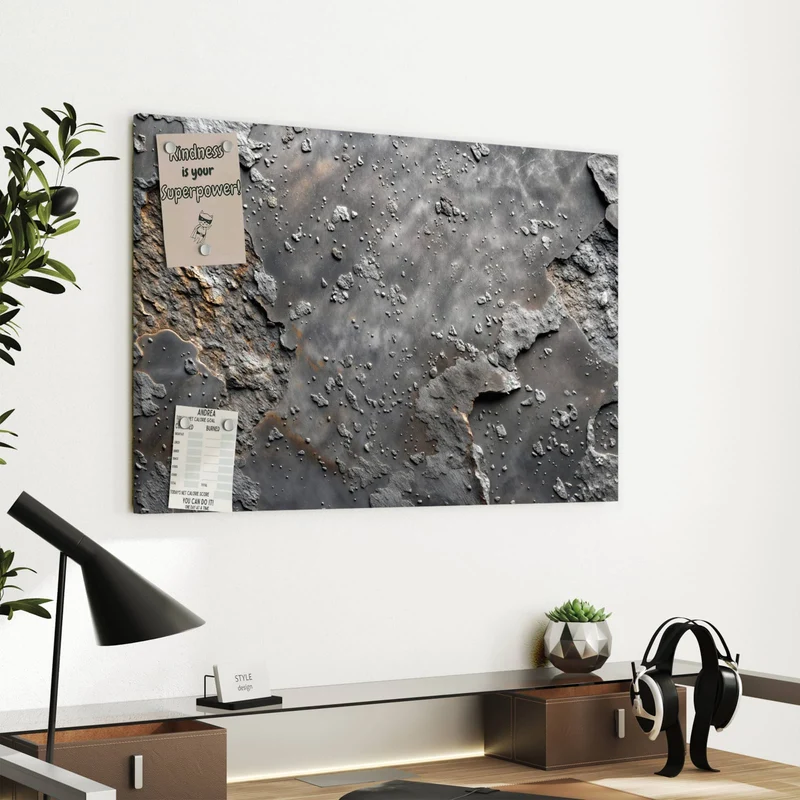Metall Magnettafel - Rauer Beton