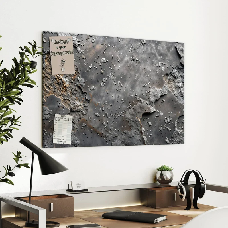 Metall Magnettafel - Rauer Beton