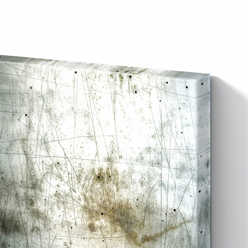 Metall Magnettafel - Zerkratzter Stahl