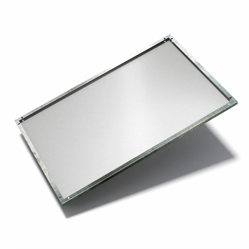 Metall Magnettafel - Zerkratzter Stahl