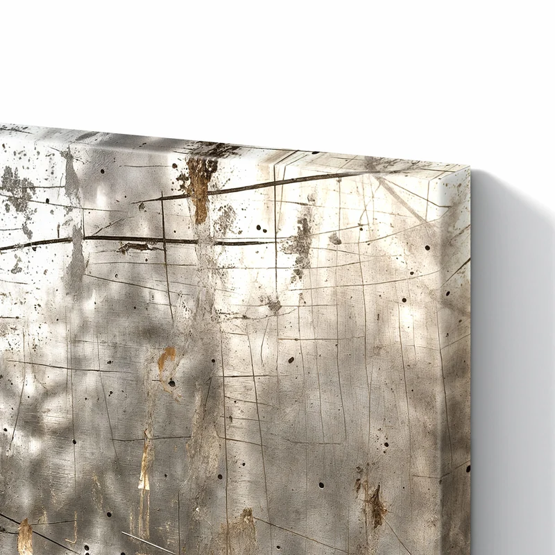 Metall Magnettafel - Goldspuren auf Silber