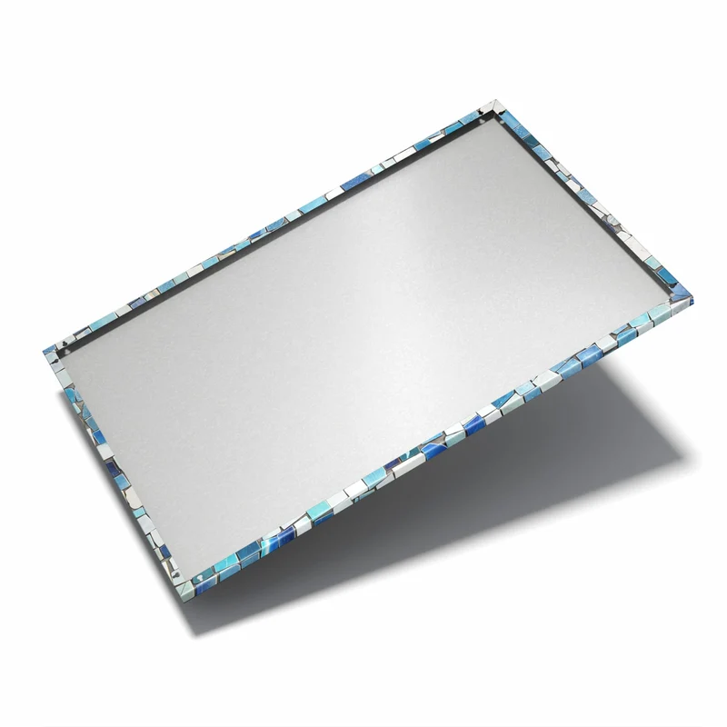 Metall Magnettafel - Blaues Mosaik