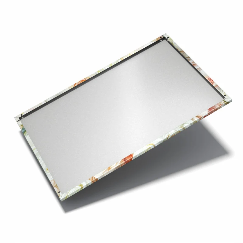 Metall Magnettafel - Cremeweiße Rosen