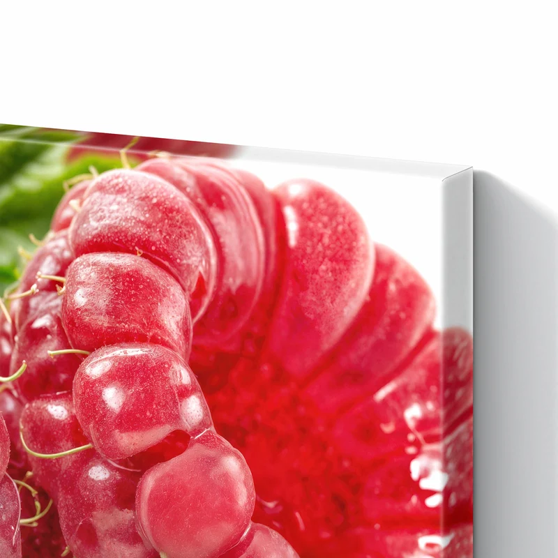 Metall Magnettafel - Saftige Himbeeren