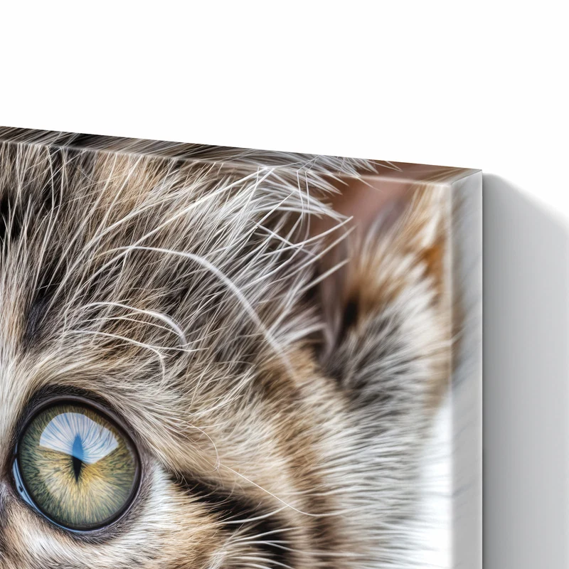 Metall Magnettafel - Neugieriges Katzenjunges
