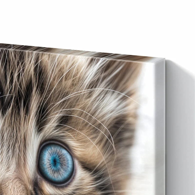 Metall Magnettafel - Blauäugiges Kätzchen