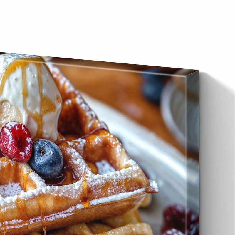 Metall Magnettafel - Belgische Waffeln