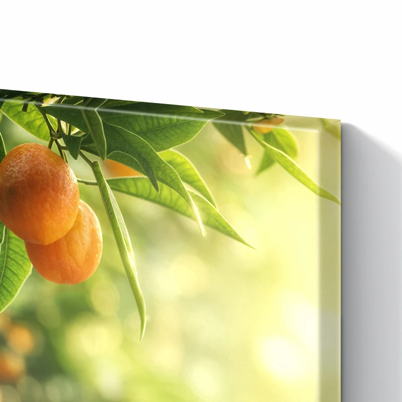 Metall Magnettafel - Reife Orangen am Zweig