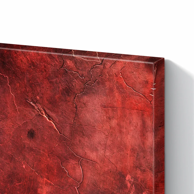 Metall Magnettafel - Rissiges Rot