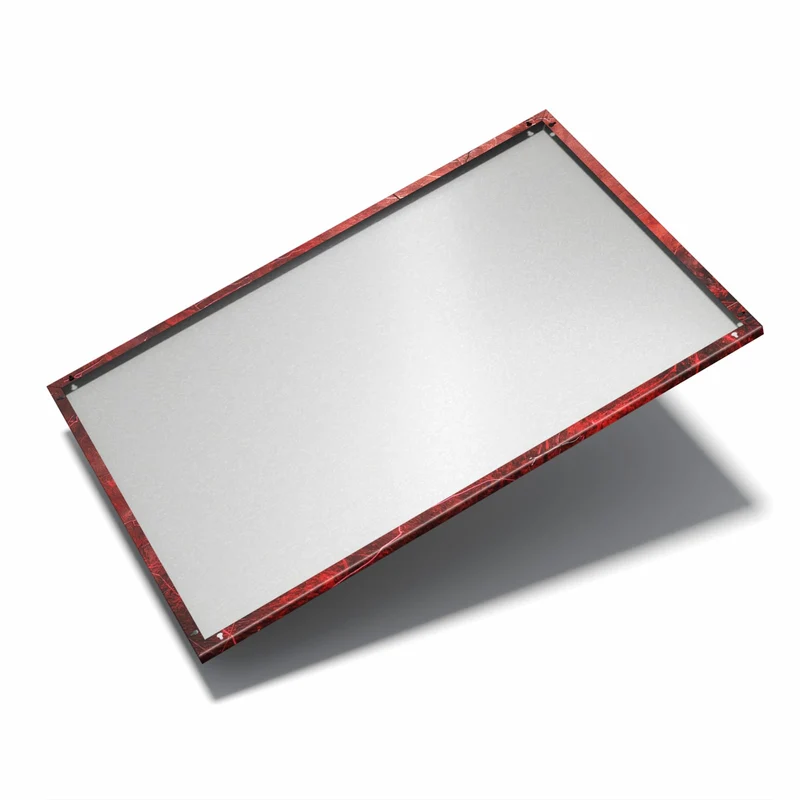 Metall Magnettafel - Rissiges Rot