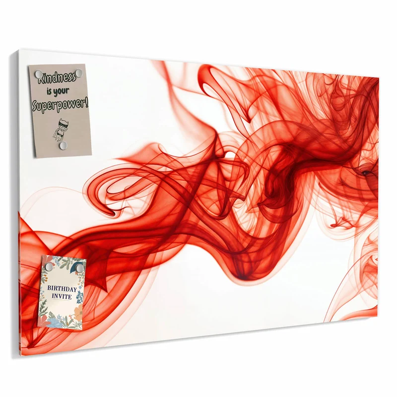 Metall Magnettafel - Abstrakter Rauch
