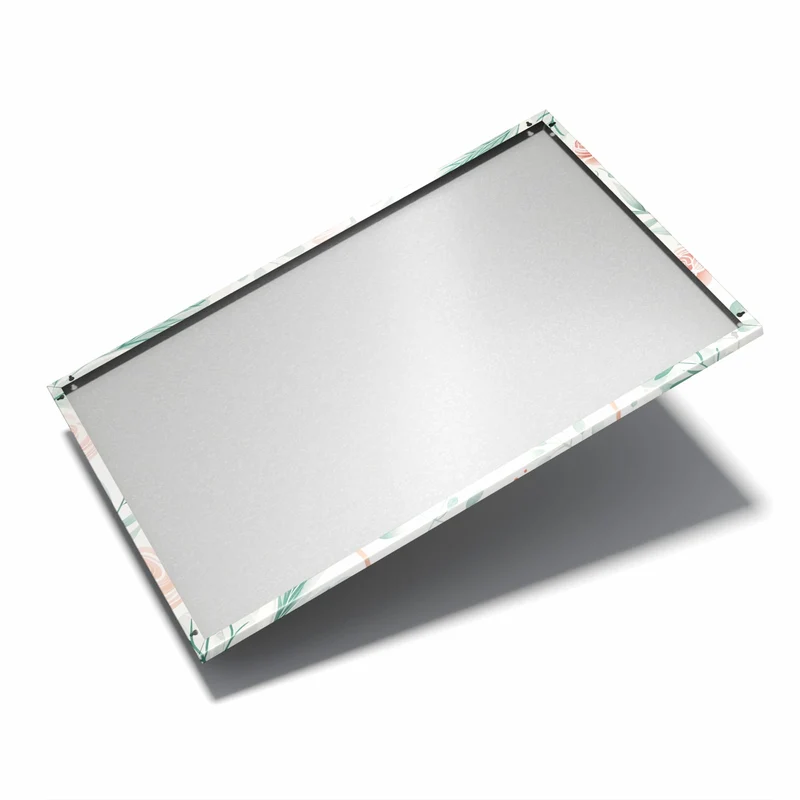 Metall Magnettafel - Flamingos in Pastell
