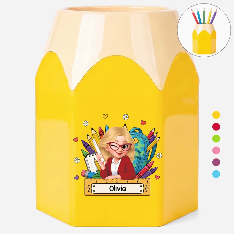 Lehrerin - Personalisiertes Geschenk Lehrer | Stiftehalter