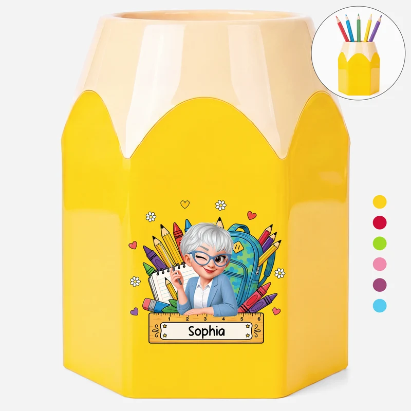 Lehrerin - Personalisiertes Geschenk Lehrer | Stiftehalter