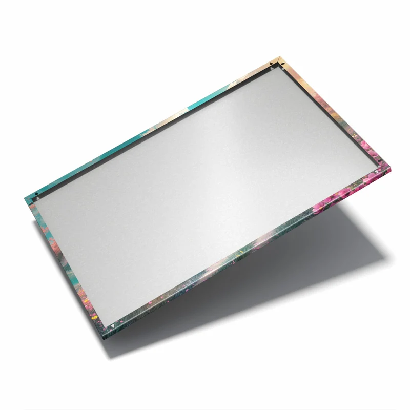 Metall Magnettafel - Pfad durch Blütenfeld
