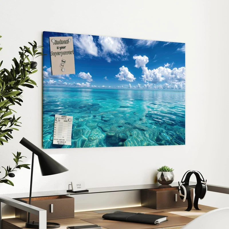 Metall Magnettafel - Meereshorizont