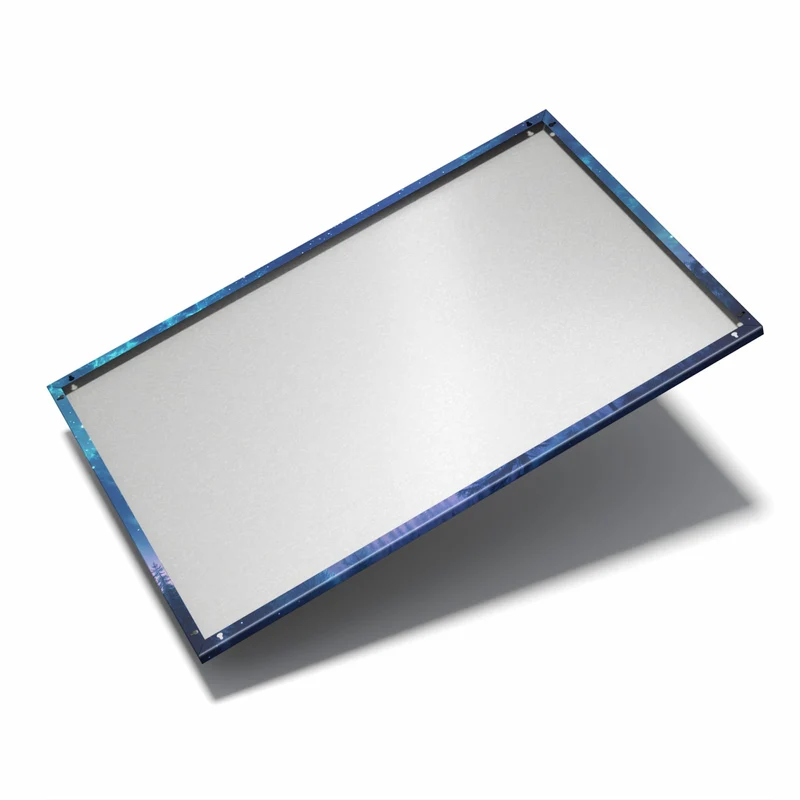 Metall Magnettafel - Mondsichel über Tannen