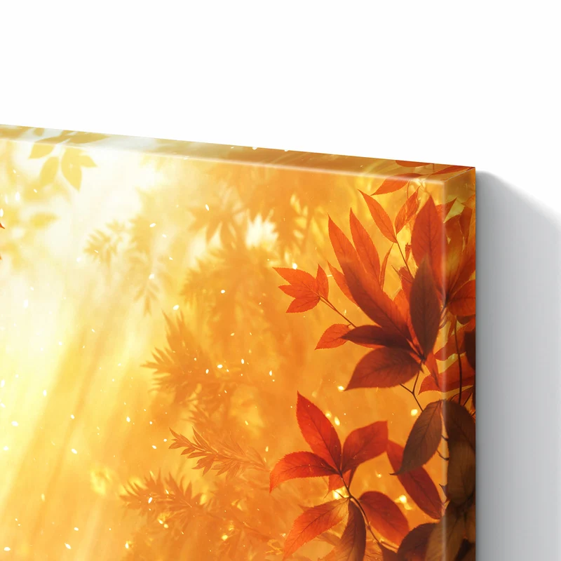 Metall Magnettafel - Herbstwald im Gegenlicht