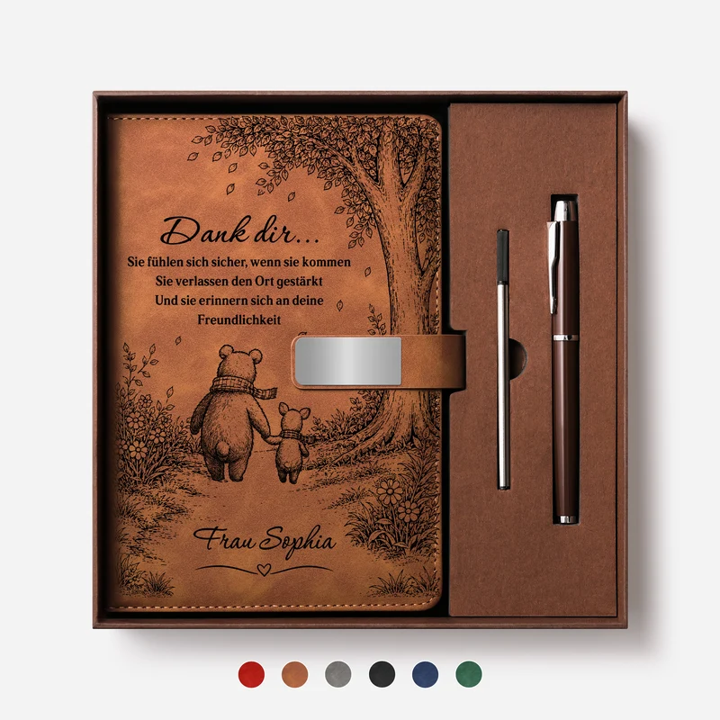 Dankeschön Lehrerin Text - Personalisiertes Geschenk | Notizbuch Mit Stift