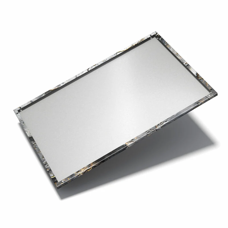 Metall Magnettafel - Schiefer mit Rostspuren