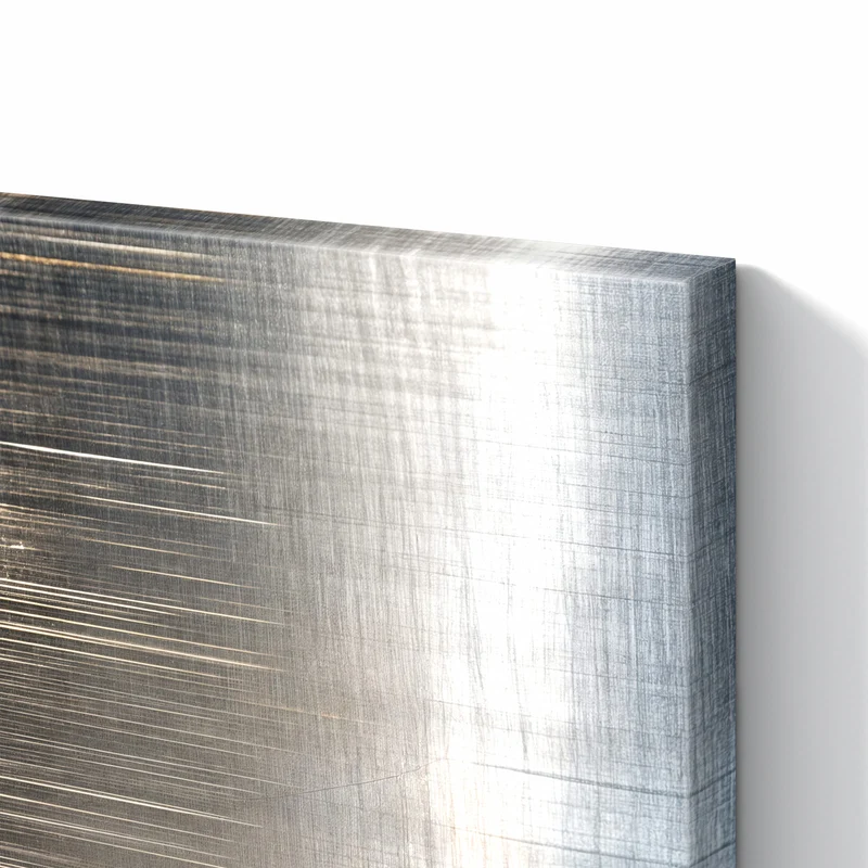 Metall Magnettafel - Gebürstetes Metall