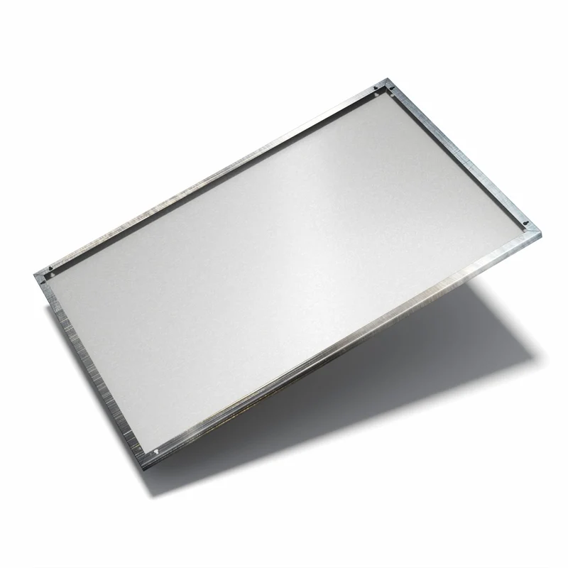 Metall Magnettafel - Gebürstetes Metall