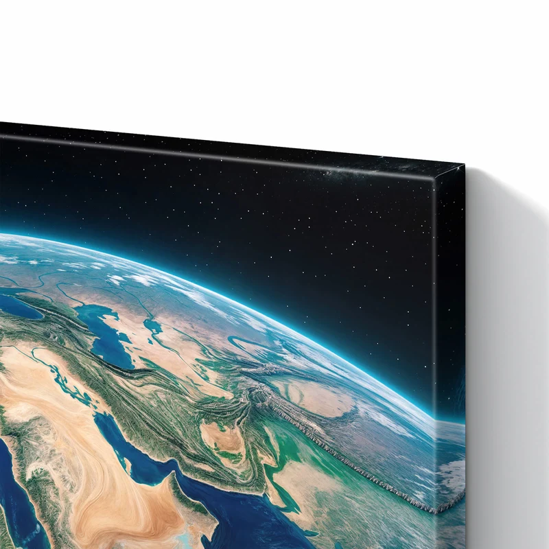 Metall Magnettafel - Erde aus dem All