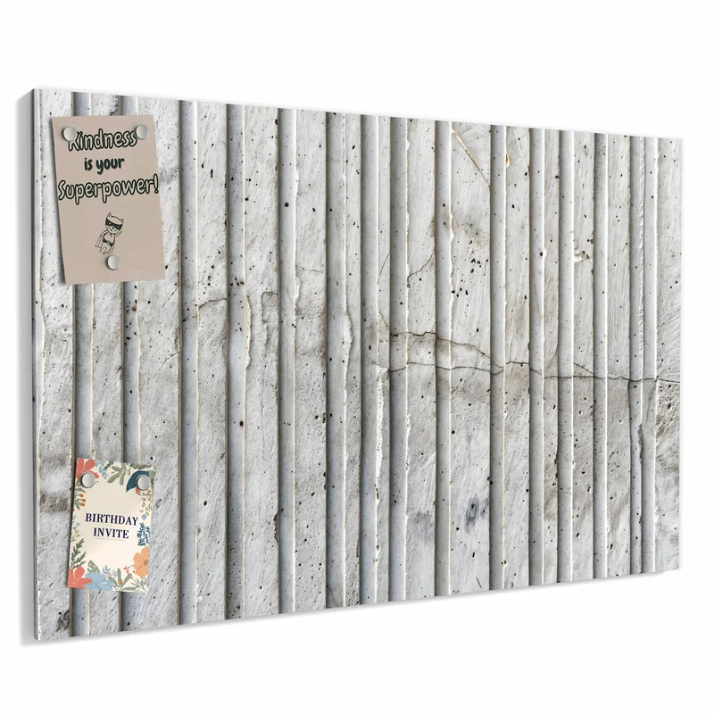 Metall Magnettafel - Geriffelter Beton