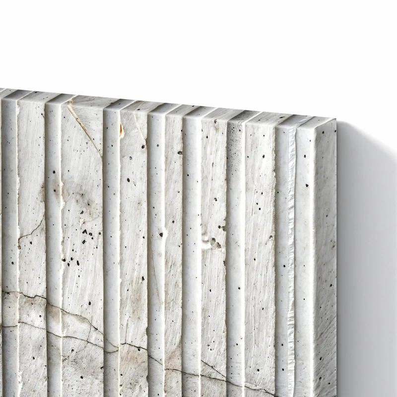 Metall Magnettafel - Geriffelter Beton