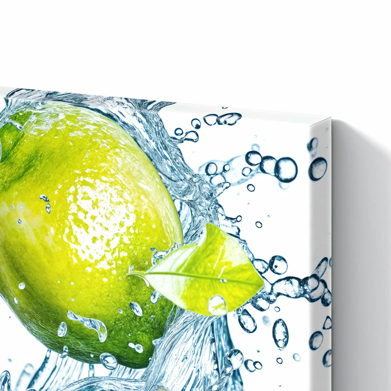 Metall Magnettafel - Limetten mit Eis