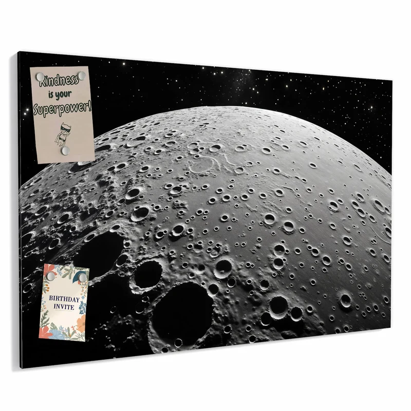 Metall Magnettafel - Mondoberfläche