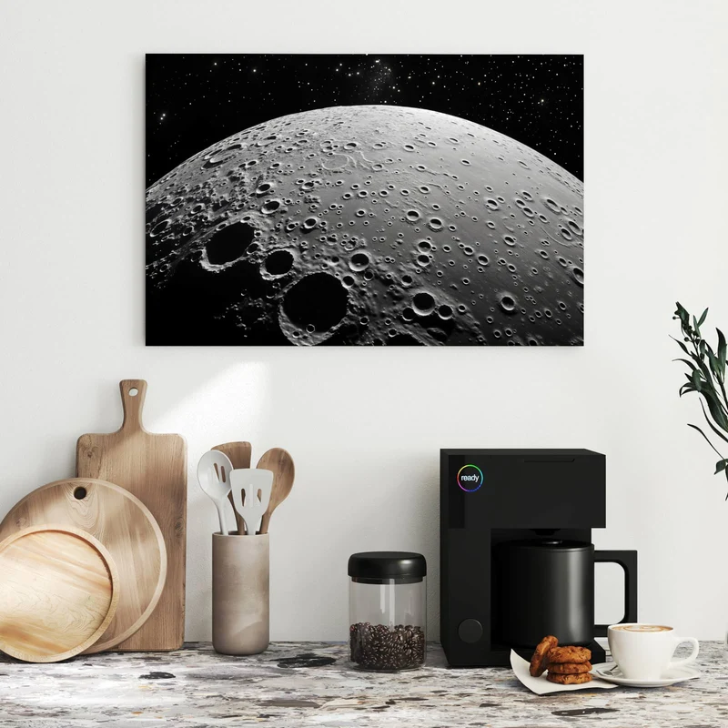 Metall Magnettafel - Mondoberfläche
