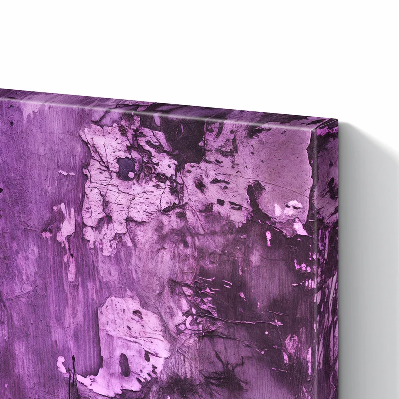 Metall Magnettafel - Violetter Putz