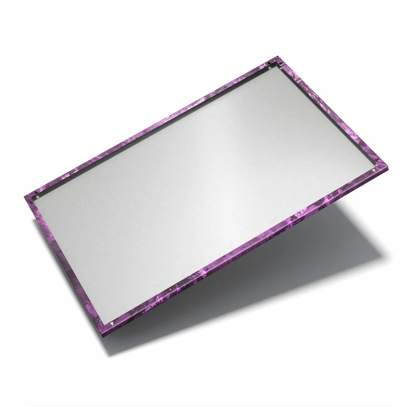 Metall Magnettafel - Violetter Putz