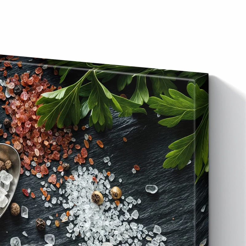 Metall Magnettafel - Salz und Knoblauch