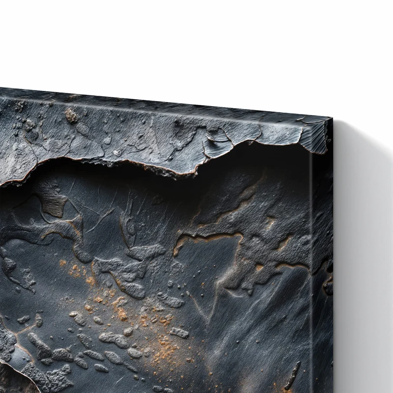 Metall Magnettafel - Dunkle Bronzetextur