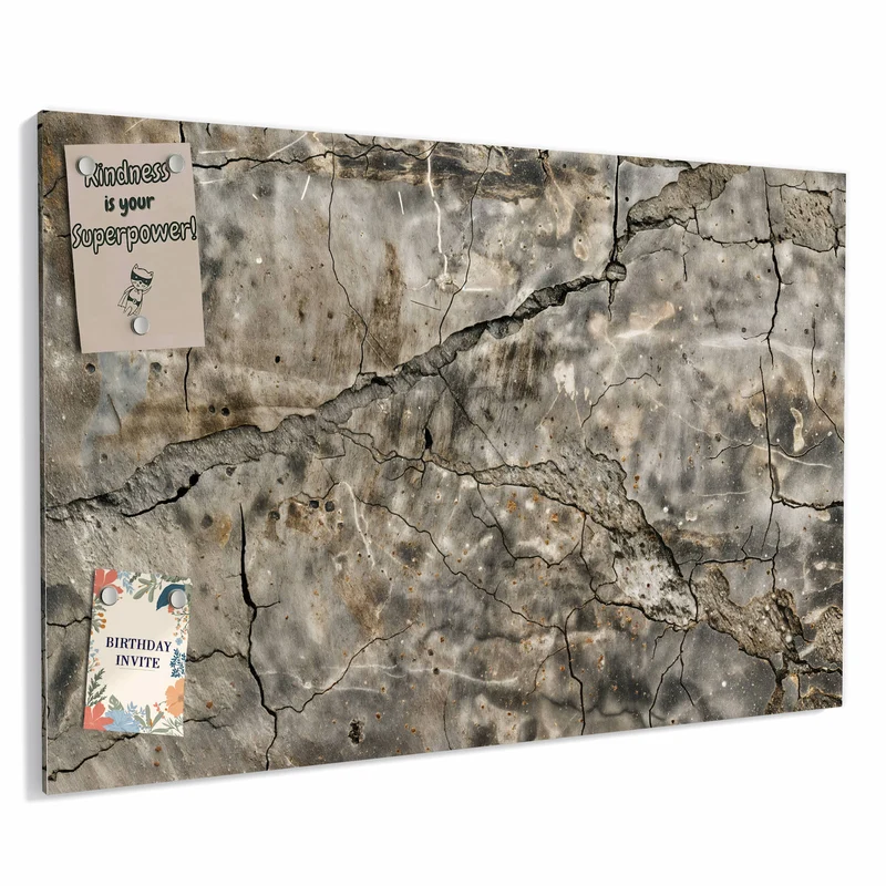 Metall Magnettafel - Tiefe Risse im Stein