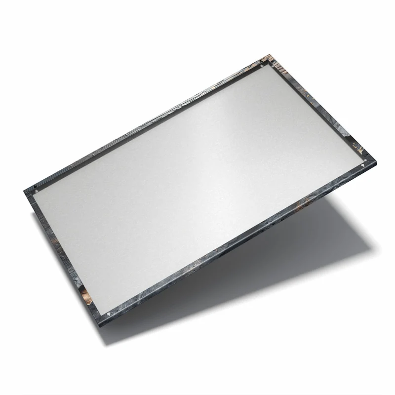 Metall Magnettafel - Verkohltes Holz