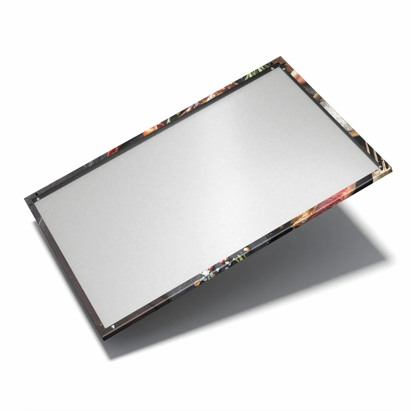 Metall Magnettafel - Steak auf Schiefer