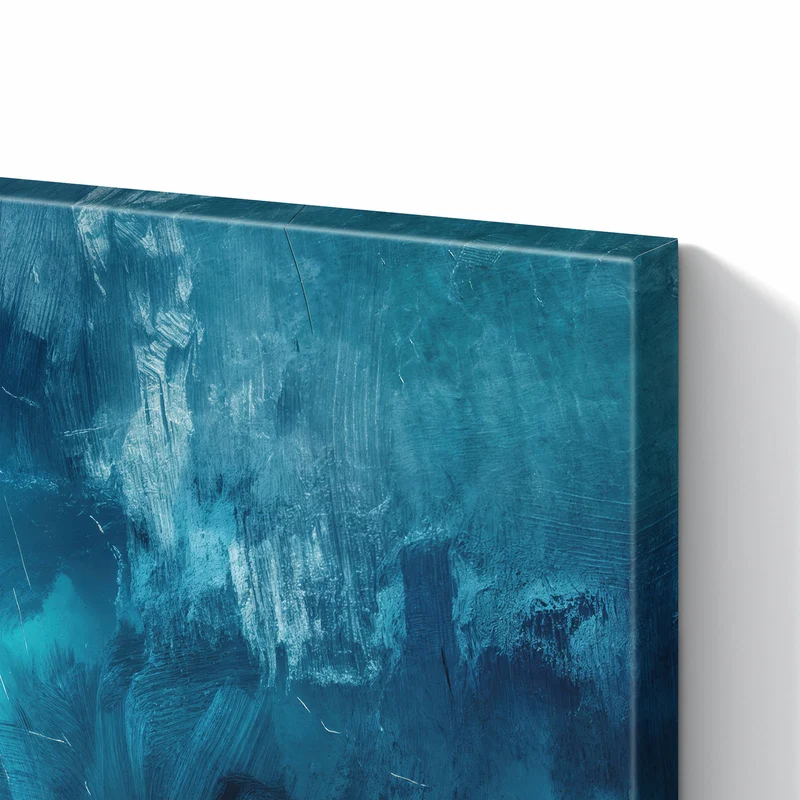 Metall Magnettafel - Abstrakte Blautöne