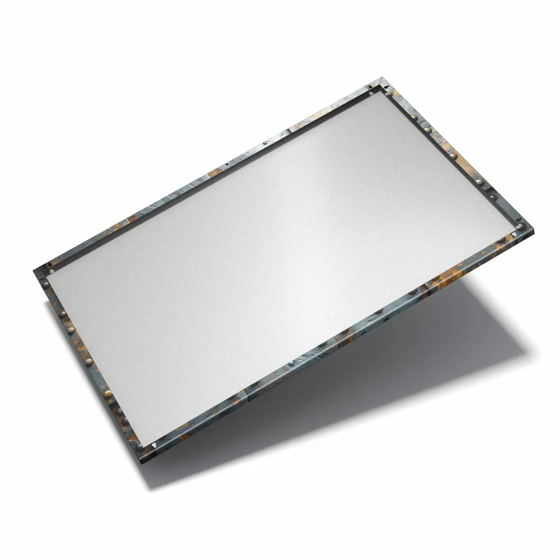 Metall Magnettafel - Rostige Eisenplatten