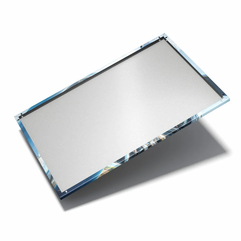 Metall Magnettafel - Propeller aus Chrom