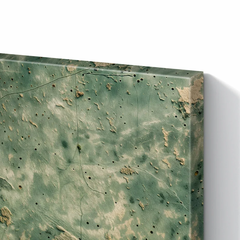 Metall Magnettafel - Grüne Patina