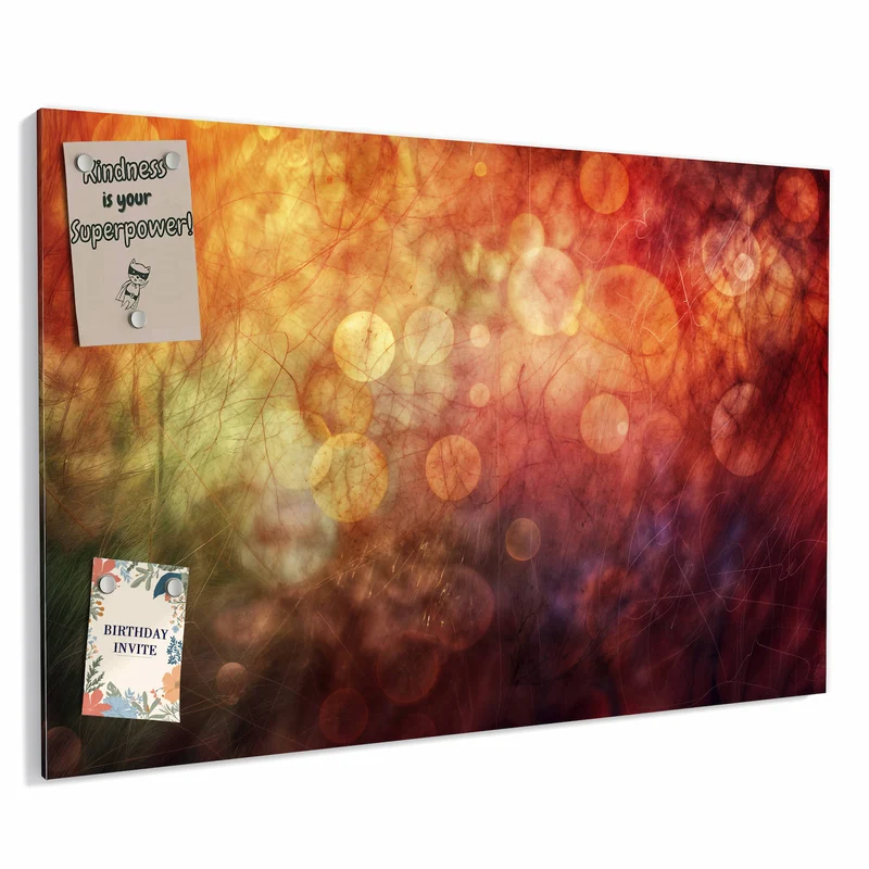 Metall Magnettafel - Abstrakte Kreise