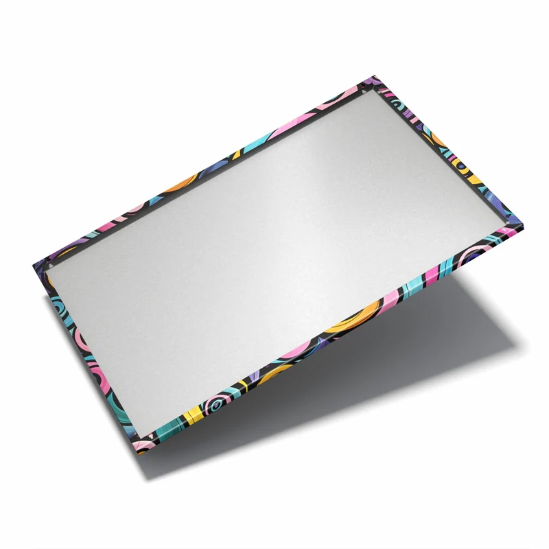 Metall Magnettafel - Farbige Spiralen