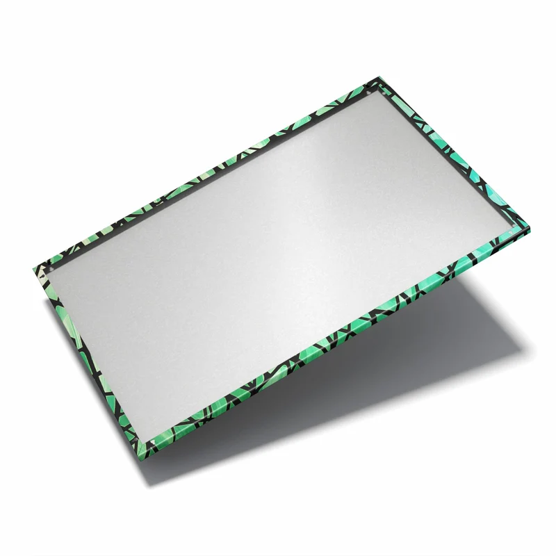 Metall Magnettafel - Glasmosaik in Grün