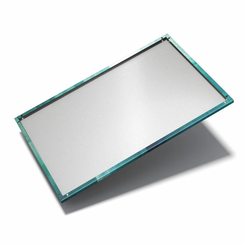 Metall Magnettafel - Türkise Rechtecke