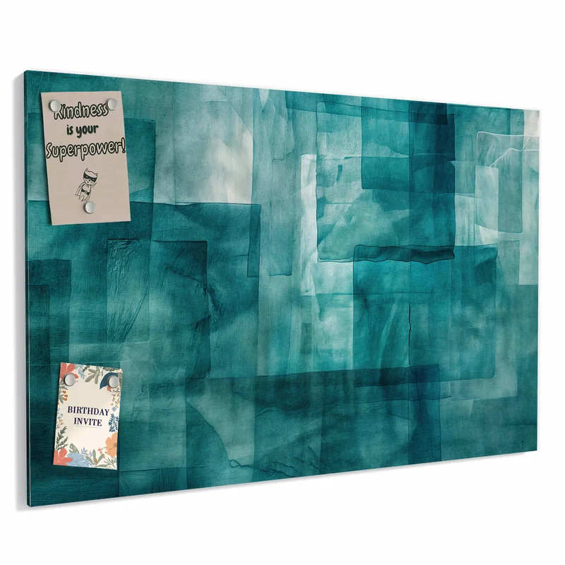 Metall Magnettafel - Transparente Rechtecke
