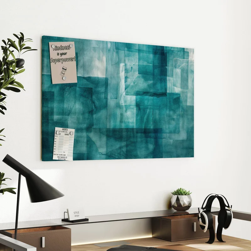 Metall Magnettafel - Transparente Rechtecke