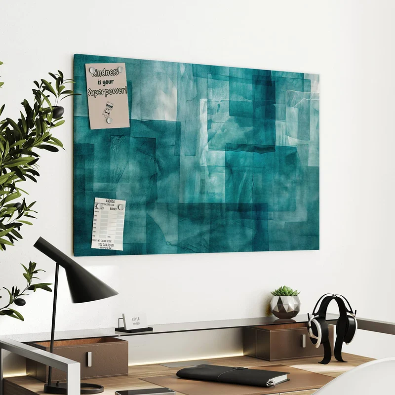 Metall Magnettafel - Transparente Rechtecke